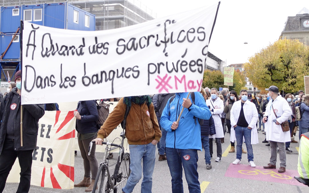 à quand des sacrifices dans les banques privées manifestation fonction publique 29 octobre 2020