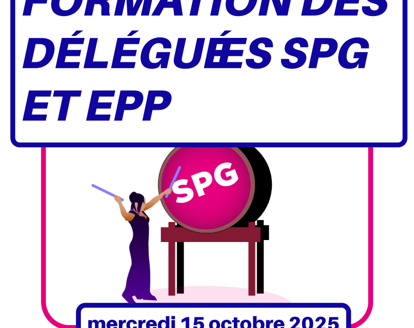 Formation des délégué·es SPG et EPP