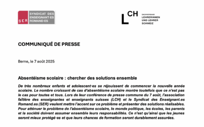 COMMUNIQUÉ DE PRESSE · rentrée 2025 · SER/LCH