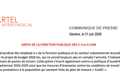 CP Cartel intersyndical du premier juin 2026